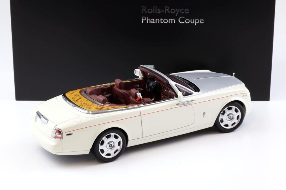 KYOSHO ROLLS ROYCE PHONTOM FROPHEAD COUPE ENGLISH WHITE 1:18