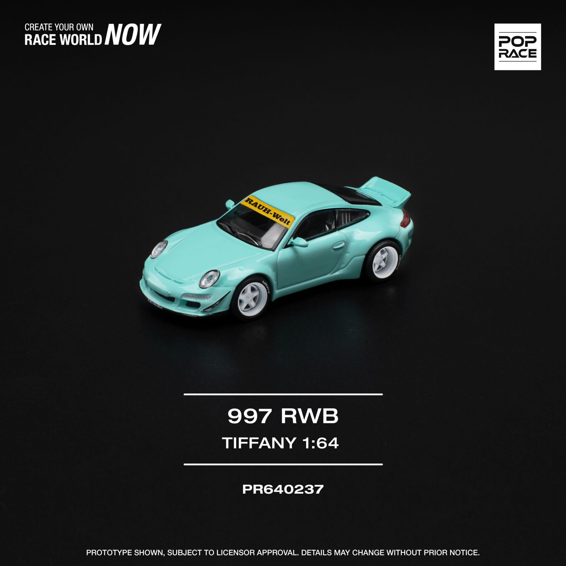 POP RACE PORSCHE 997 RWB 1:64