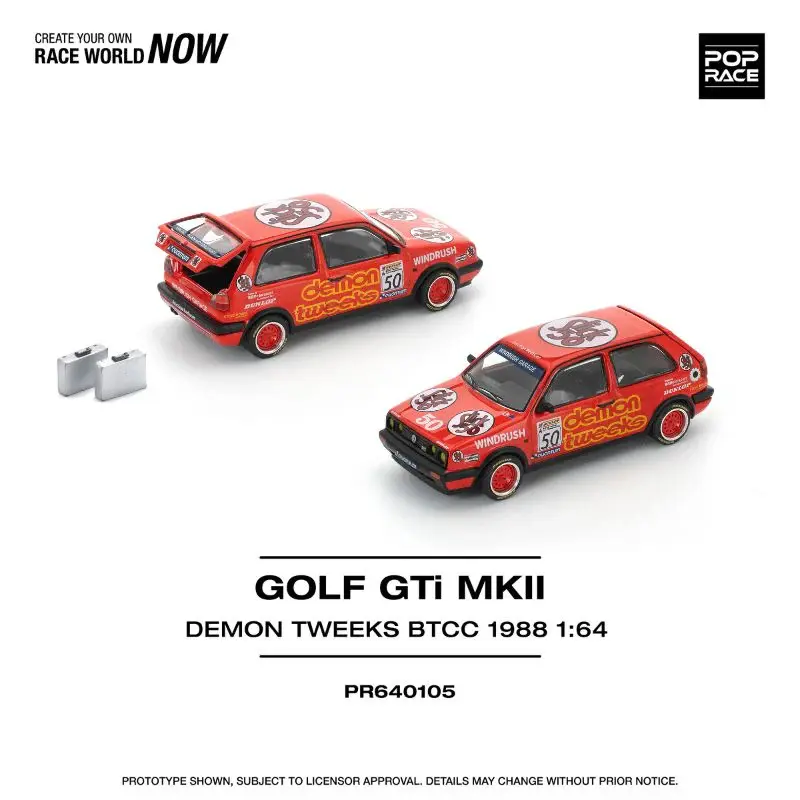POP RACE GOLF GTI MK2 1:64 (PR64-105)