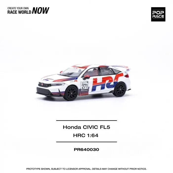 POP RACE HONDA CIVIC TYPE-R FL5 1:64 (PR64-030)
