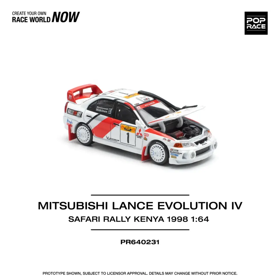 POP RACE MITSUBISHI LANCER EVO IV 1:64 (PR64-231)