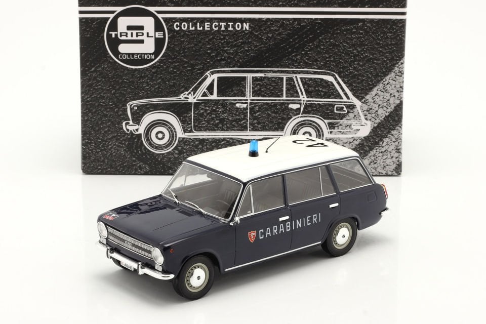 TRIPLE 9 FIAT 124 FAMİLİARE CARABİNİERİ 1972 1:18 (1800222)