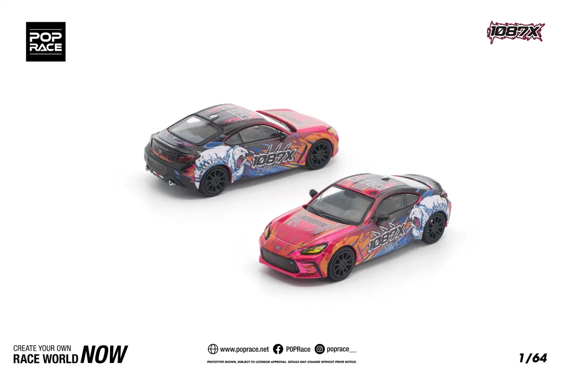 POP RACE TOYOTA GR86 CUP 1:64 (PR64-207)