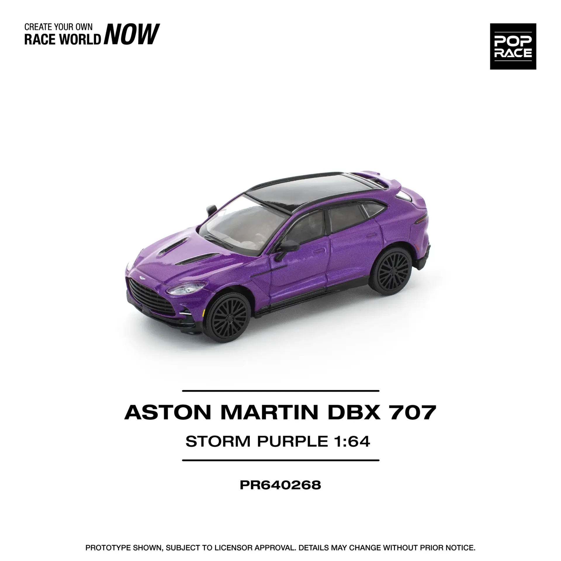 POP RACE ASTON MARTIN DBX 707 1:64 (PR64-268)