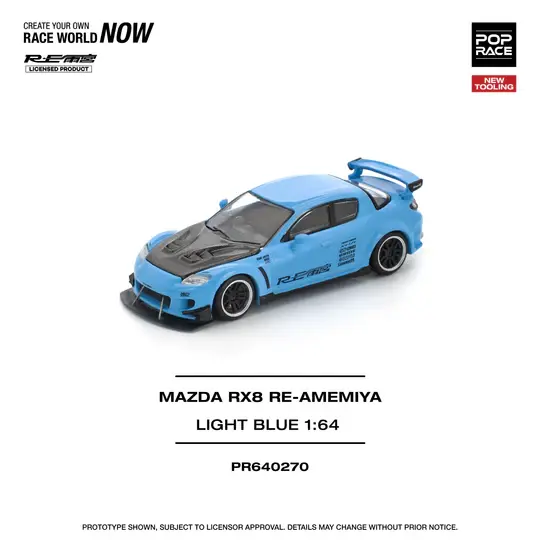 POP RACE MAZDA RX-8 RE-AMEMIYA 1:64 (PR64-270)