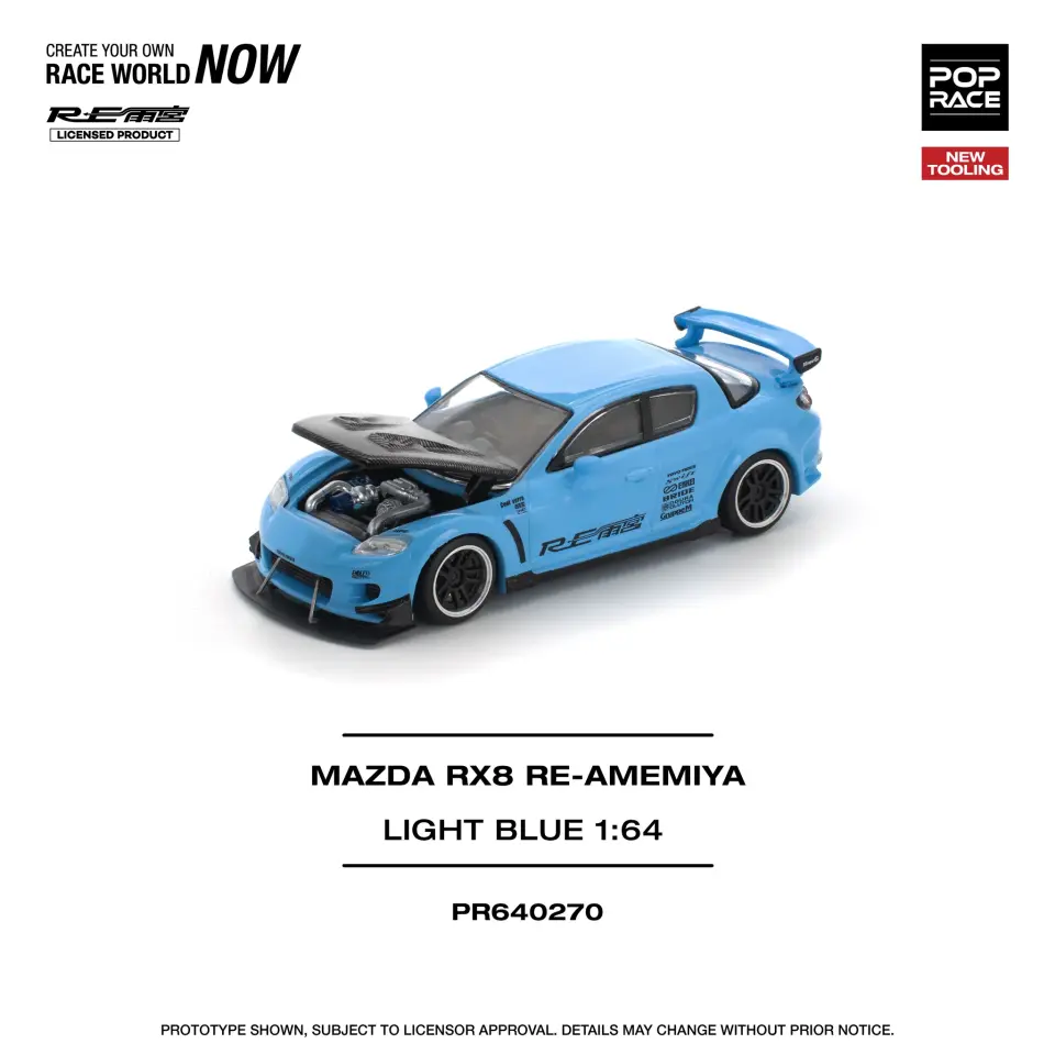 POP RACE MAZDA RX-8 RE-AMEMIYA 1:64 (PR64-270)