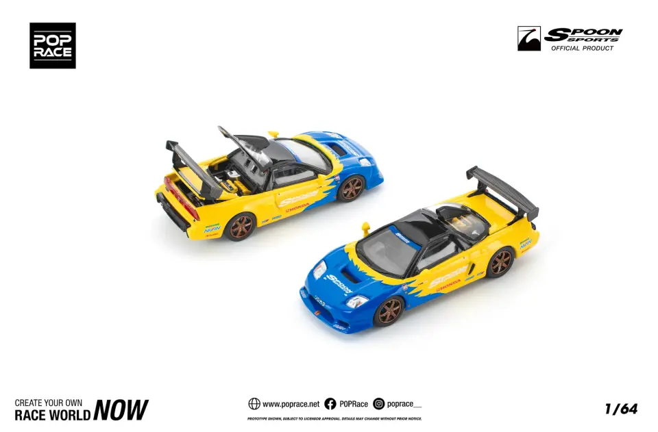 POP RACE HONDA NSX R GT SPOON 1:64 (PR64-310)