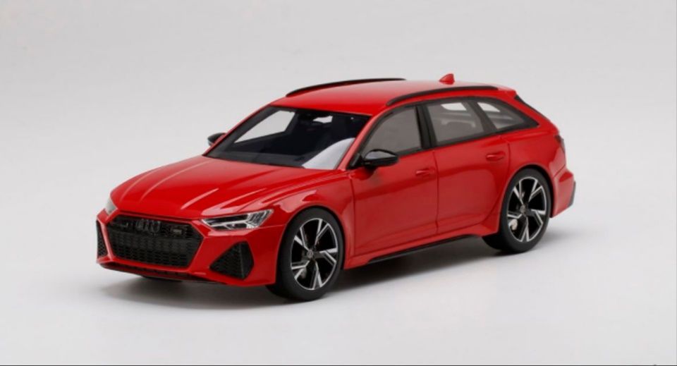TOP SPEED Audi RS 6 Avant Carbon Black Tango Red 1:18 (TS0327)