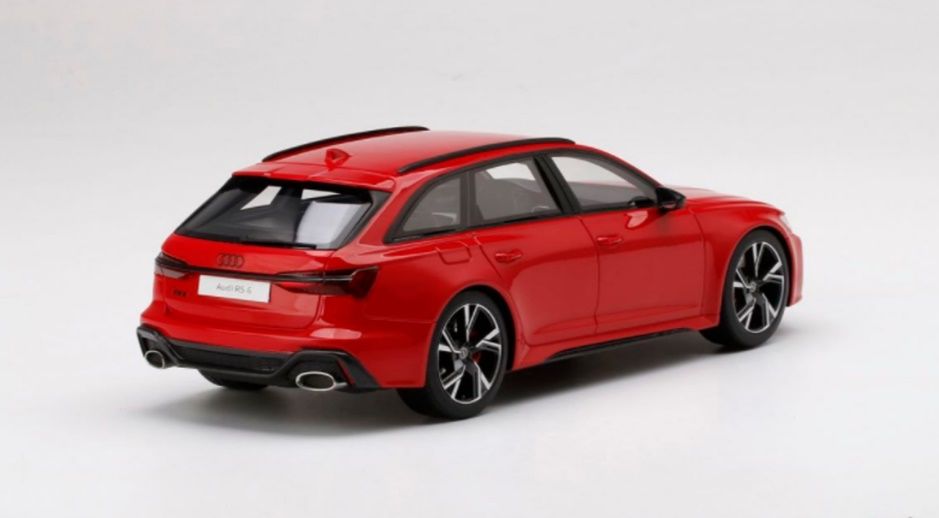TOP SPEED Audi RS 6 Avant Carbon Black Tango Red 1:18 (TS0327)