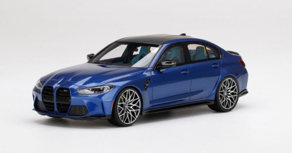 Top Speed BMW M3 Competition (G80) (Portimao Blue Metallic) 1:18 (TS0341)