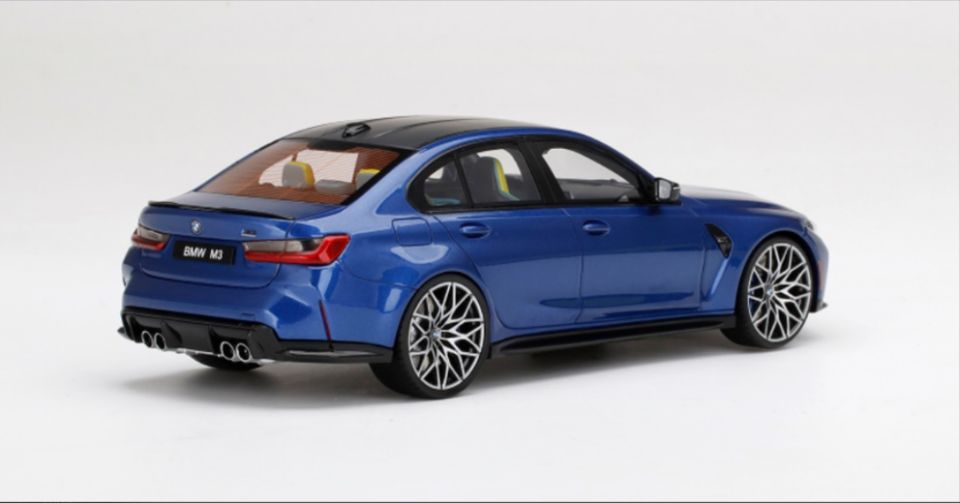 Top Speed BMW M3 Competition (G80) (Portimao Blue Metallic) 1:18 (TS0341)