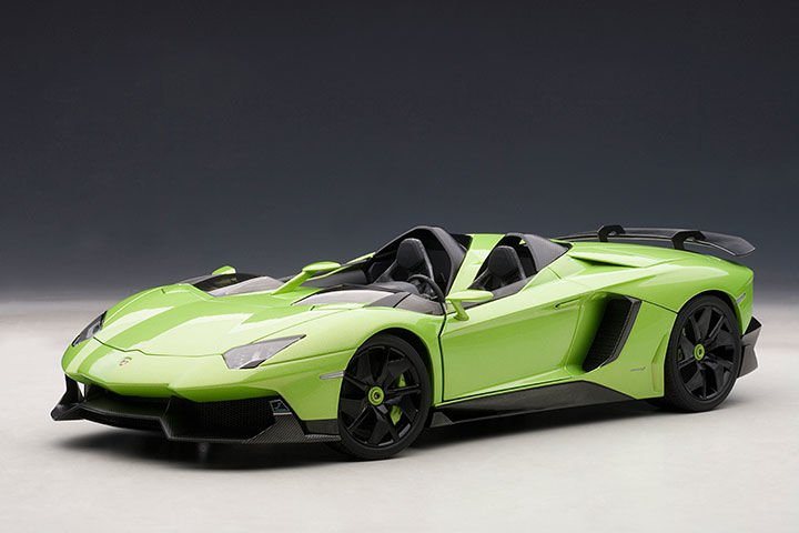 ミニカー AUTOart lamborghini aventador J AUTOART LAMBORGHINI AVENTADOR J GREEN 1:18 (74677)