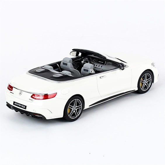 GT SPIRIT MERCEDES AMG S 63 CABRIOLET WHITE 1:18