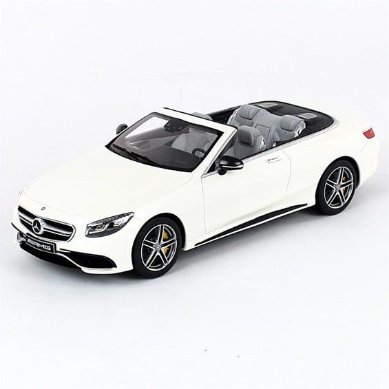 GT SPIRIT MERCEDES AMG S 63 CABRIOLET WHITE 1:18