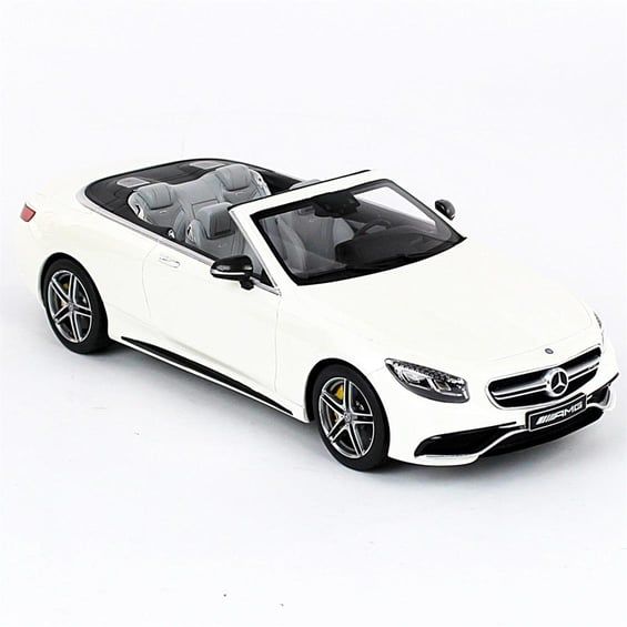 GT SPIRIT MERCEDES AMG S 63 CABRIOLET WHITE 1:18