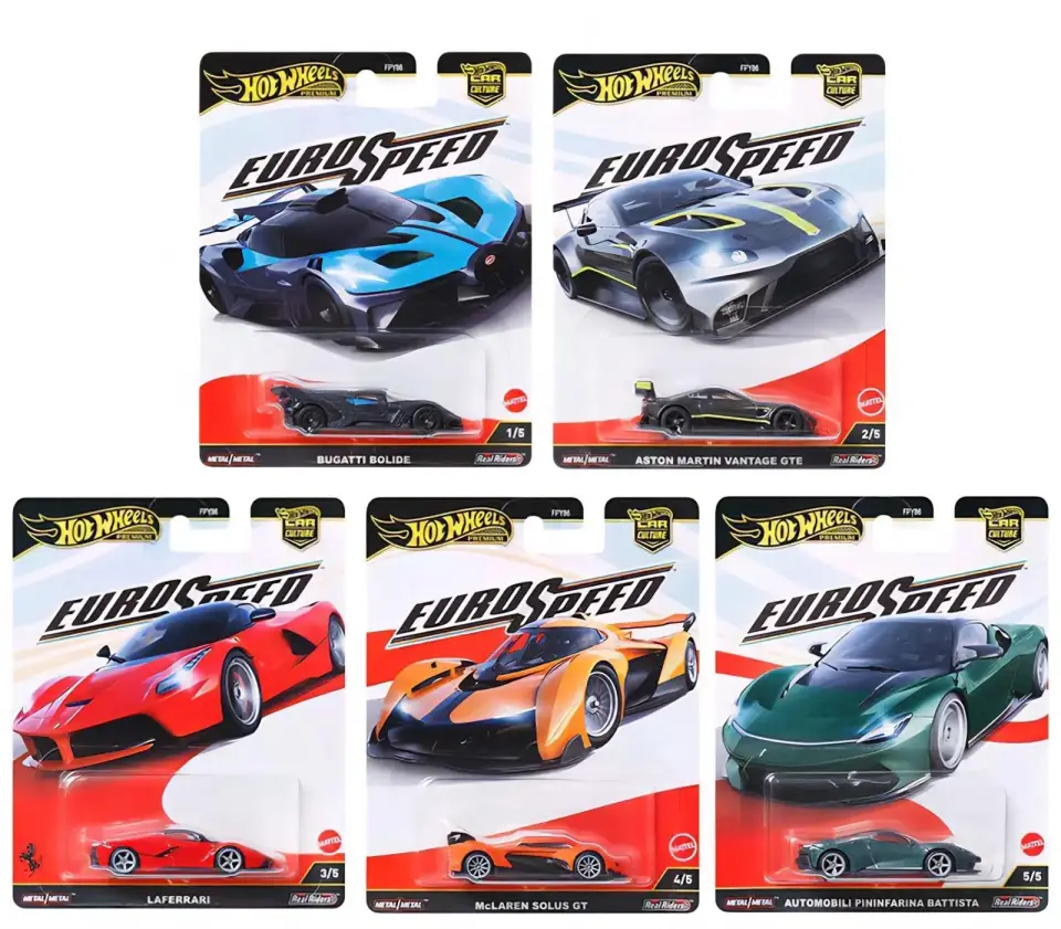 HOT WHEELS EURO SPEED PREMIUM SET 1:64