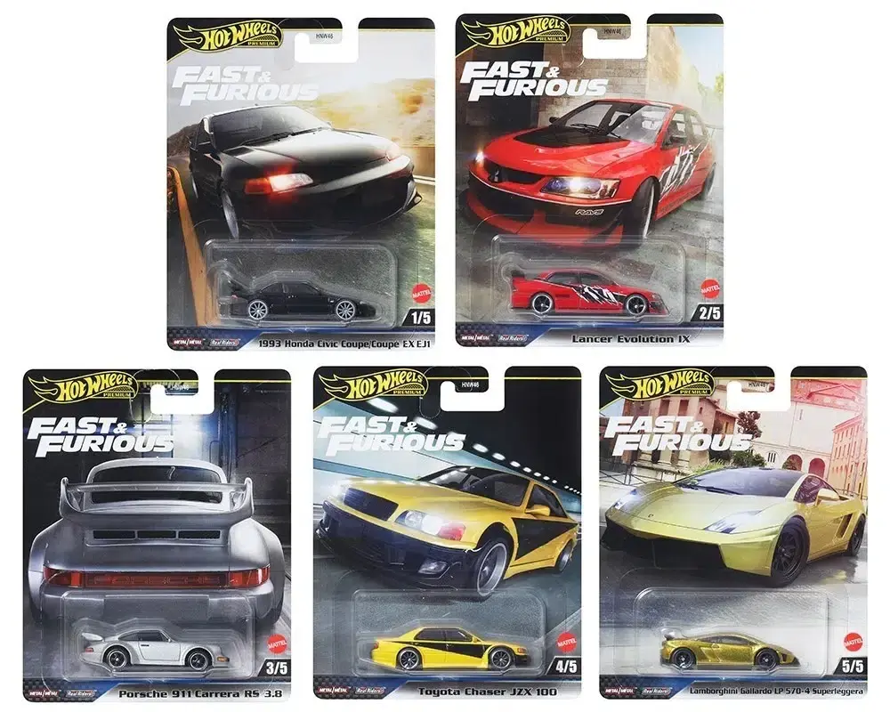 HOT WHEELS FAST AND FURIOUS PREMIUM SET 1:64