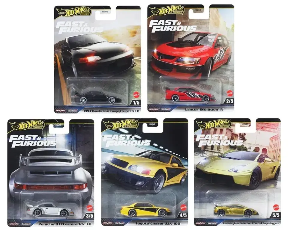 HOT WHEELS FAST AND FURIOUS PREMIUM SET 1:64