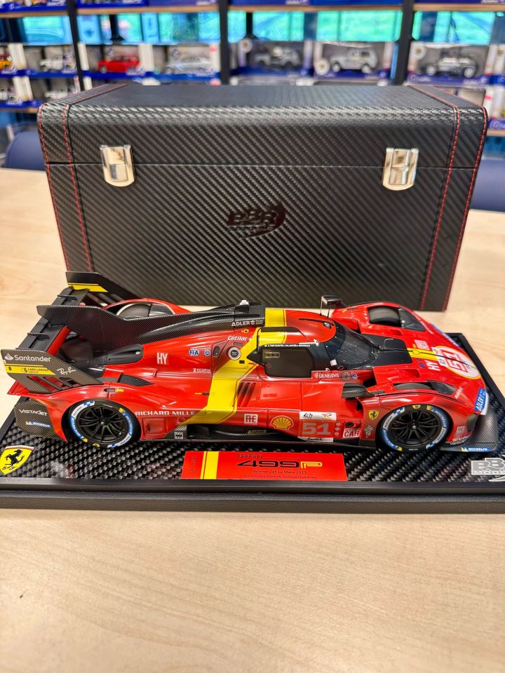 BBR FERRARI 499P WINNER 24H LEMANS 2023 (LIMITED 03/49) 1:18 (P18235 DIRTYST)