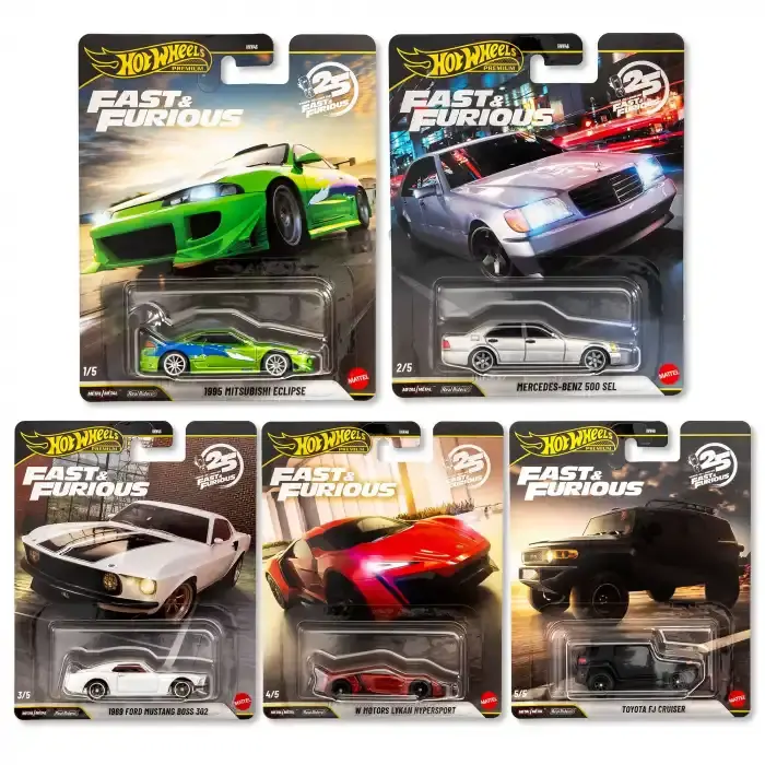 HOT WHEELS FAST AND FURIOUS PREMIUM SET 1:64