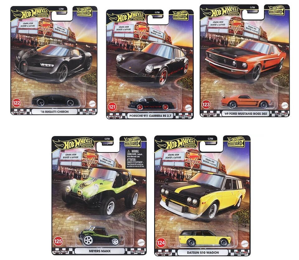 HOT WHEELS BOULEVARD PREMIUM SET 1:64