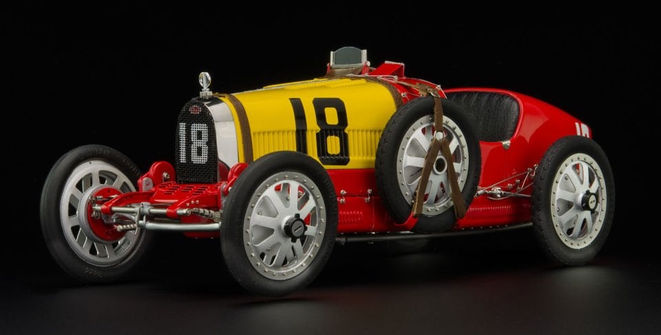 CMC BUGATTI TYP 35 GRAND PRIX NATION COLOUR PROJECT SPAIN 1:18 (M100016) 2.EL