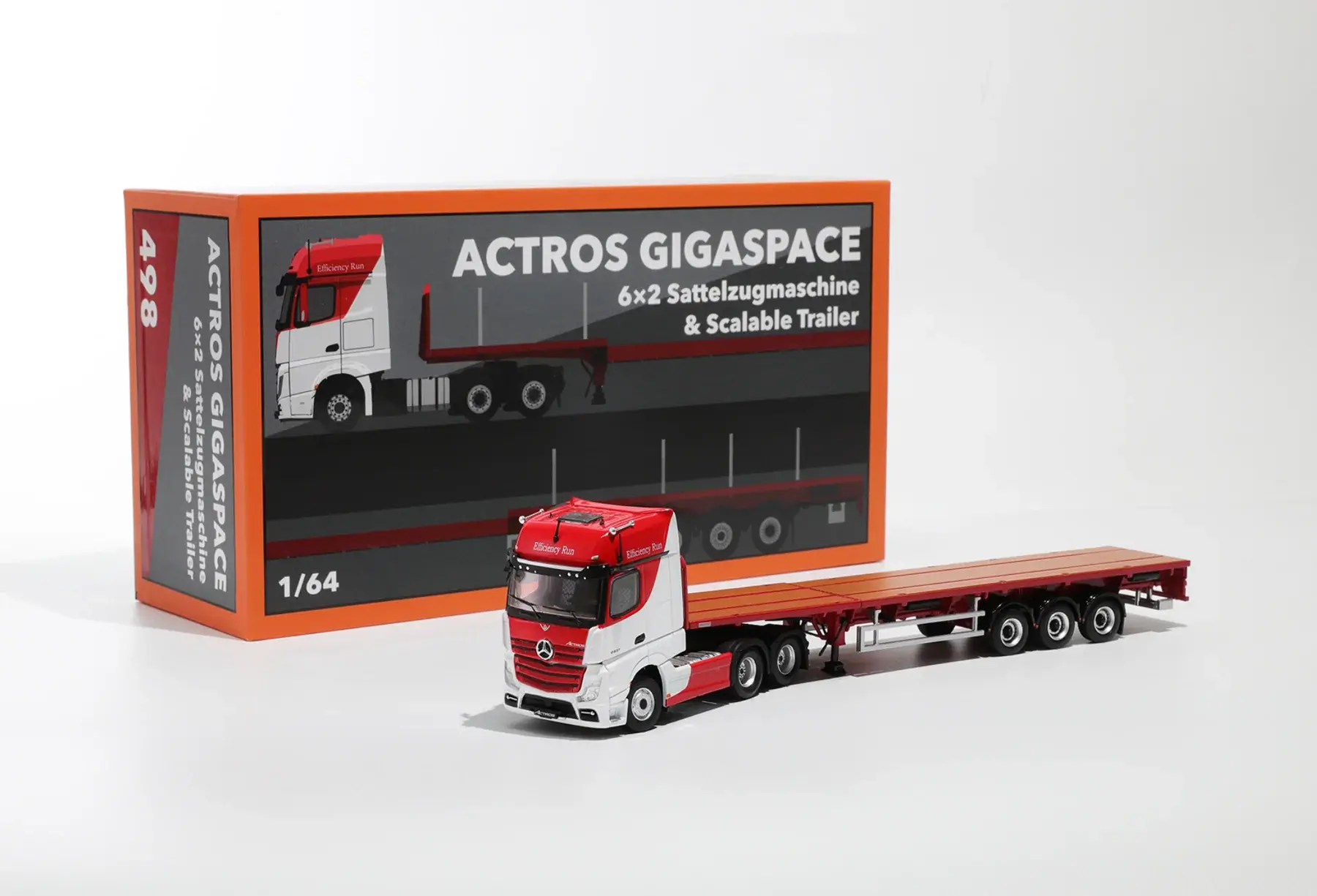 G.C.D. MERCEDES ACTROS GIGASPACE RED 1:64