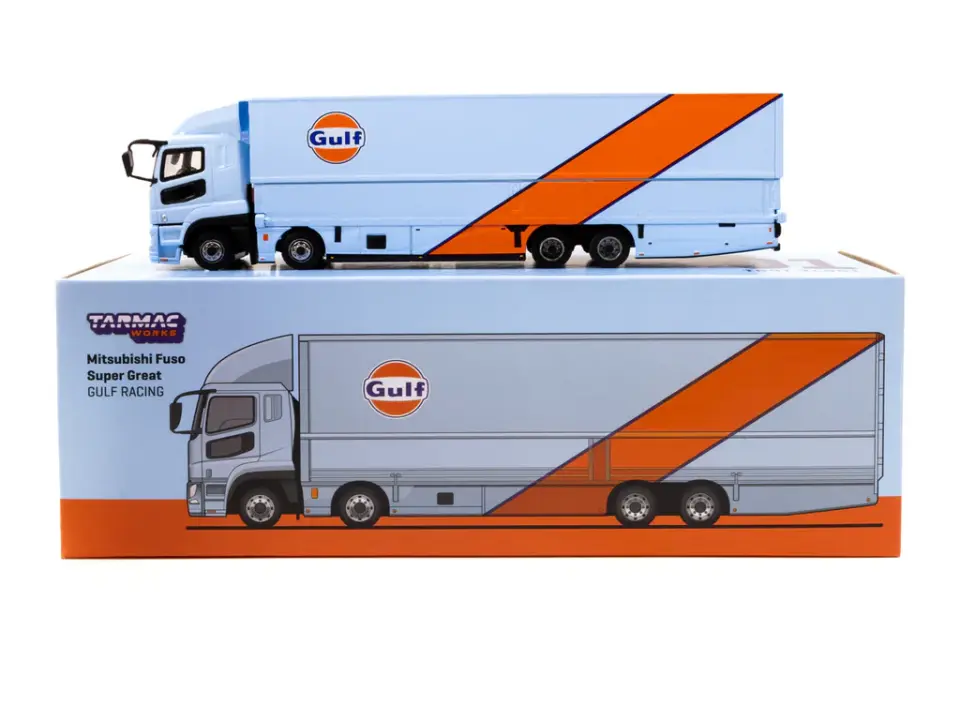TARMAC MITSUBISHI FUSO SUPER GREAT GULF RACING TRUCK 1:64