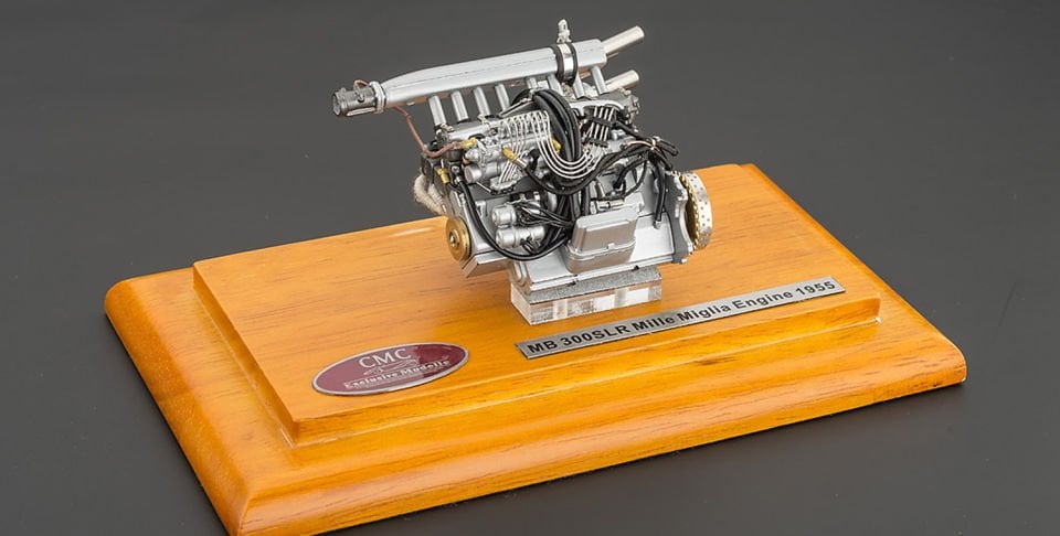 CMC Mercedes Benz 300 SLR 1955 Vitrinli Motor