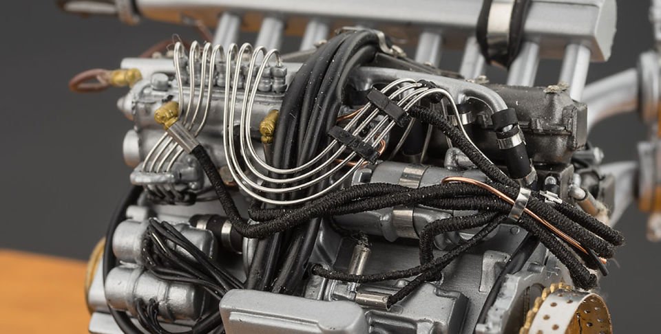 CMC Mercedes Benz 300 SLR 1955 Vitrinli Motor