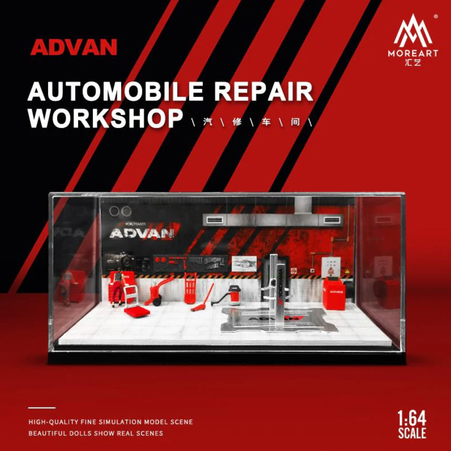 MOREART PLEKSİ DİORAMA SET ADVAN 1:64