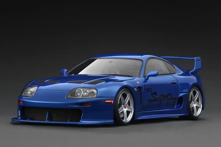IGNITION MODEL TOYOTA SUPRA (A80) TRD 3000GT BLUE METALLIC 1:18 (IG3604)