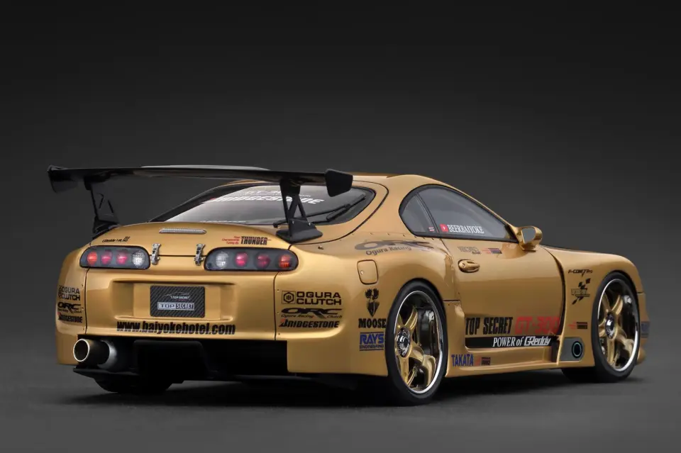 IGNITION MODEL TOP SECRET GT300 SUPRA (A80) GOLD 1:18 (IG3743)