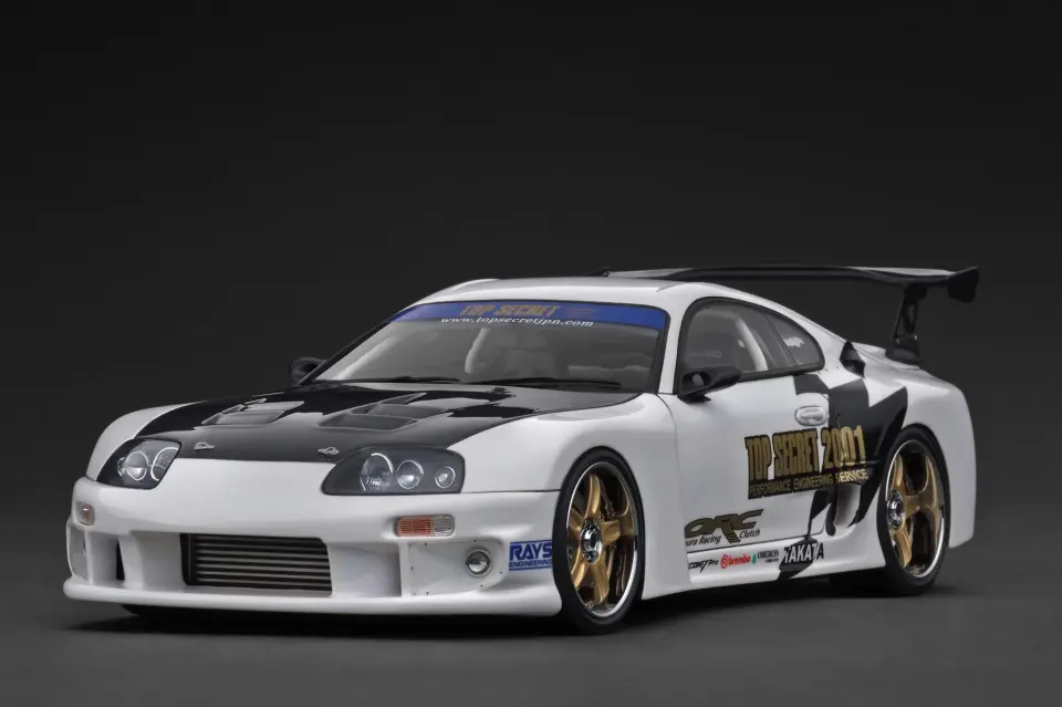 IGNITION MODEL TOP SECRET GT300 SUPRA (A80) WHITE 1:18 (IG3744)