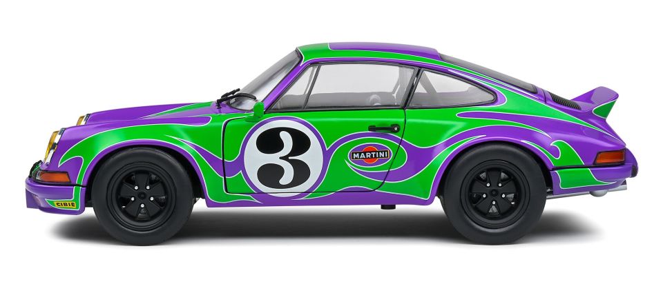SOLIDO PORSCHE PURPLE HIPPY TRIBUTE 1973 1:18 (S1801117)