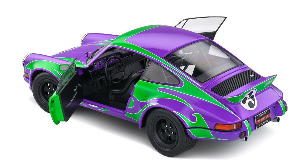 SOLIDO PORSCHE PURPLE HIPPY TRIBUTE 1973 1:18 (S1801117)