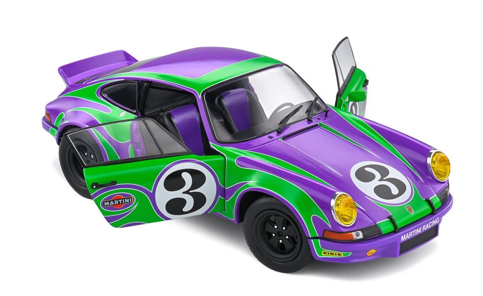 SOLIDO PORSCHE PURPLE HIPPY TRIBUTE 1973 1:18 (S1801117)