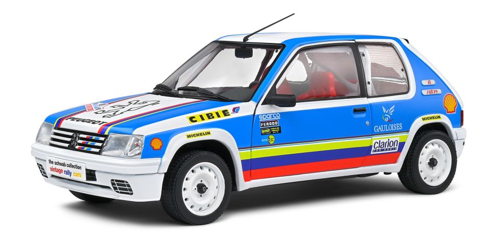 SOLIDO PEUGEOT 205 RALLYE 1,9L  1190 1:18