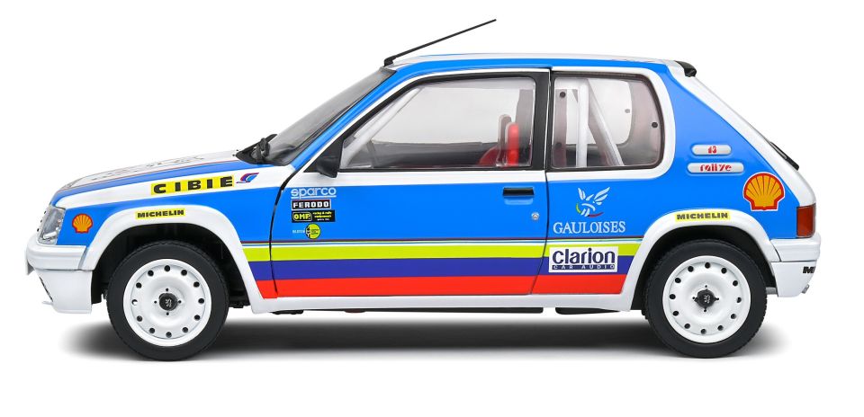 SOLIDO PEUGEOT 205 RALLYE 1,9L  1190 1:18 (S1801716)