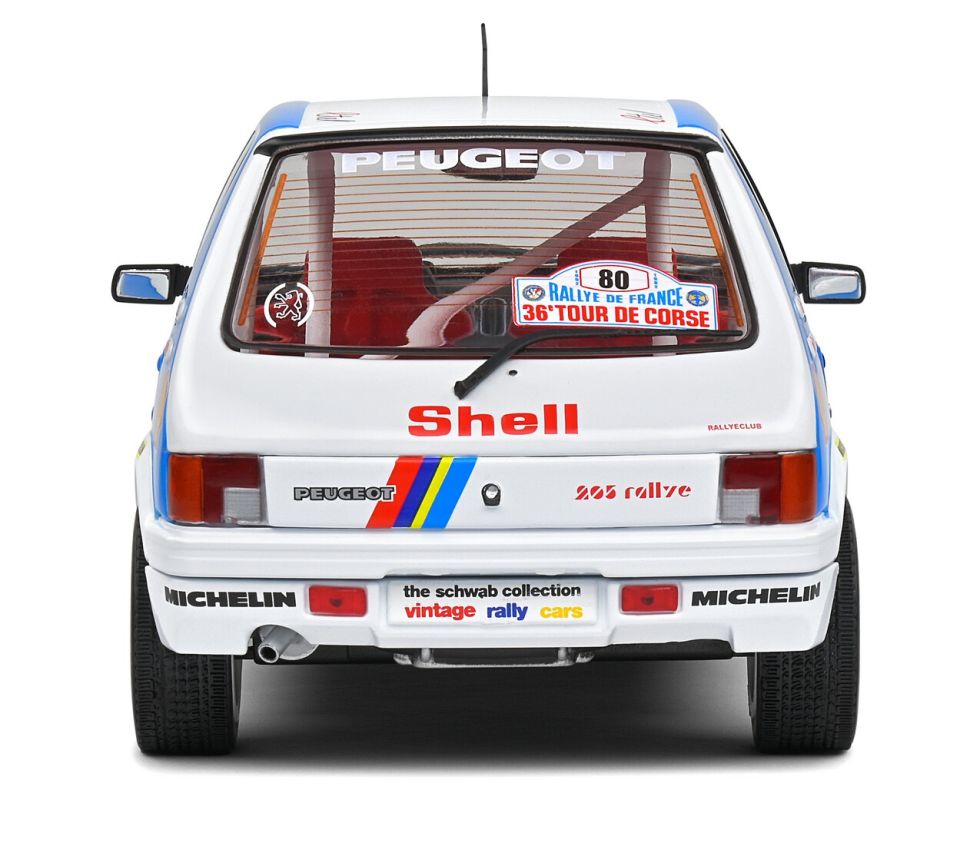 SOLIDO PEUGEOT 205 RALLYE 1,9L  1190 1:18 (S1801716)