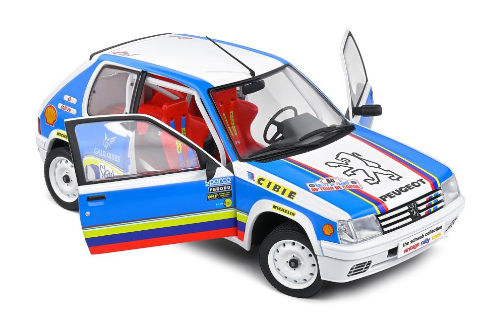 SOLIDO PEUGEOT 205 RALLYE 1,9L  1190 1:18 (S1801716)