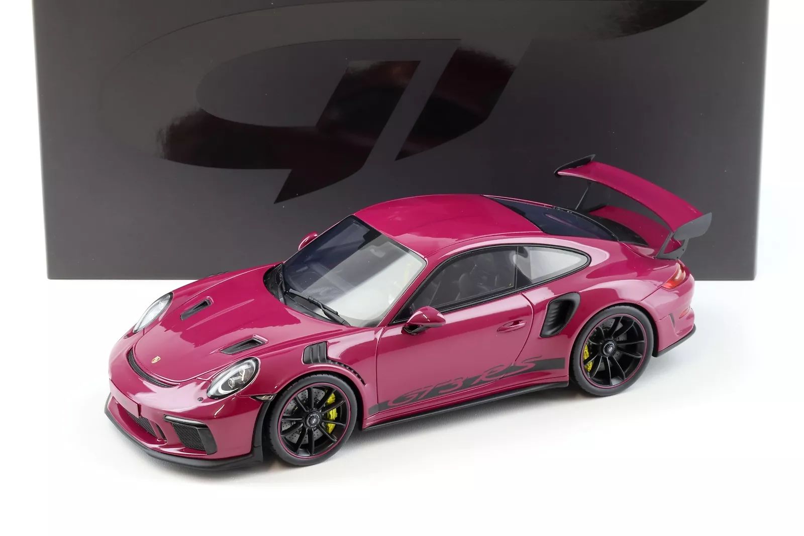 Miniature Porsche 911 GT3 RS Type 991.2 rouge Rubis de GT Spirit au 1:18 – GT911