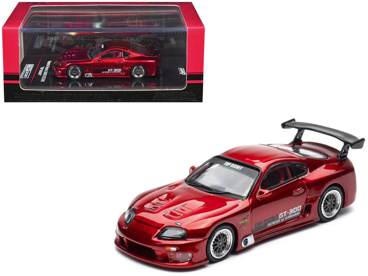 INNO64 TOYOTA SUPRA (A80) TOP SECRET GT300 RED 1:64