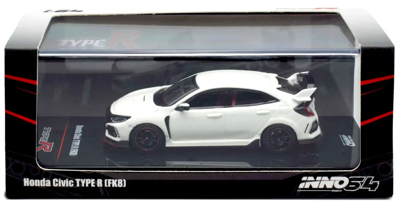 INNO64 HONDA CIVIC TYPE-R FK8 WHITE 1:64