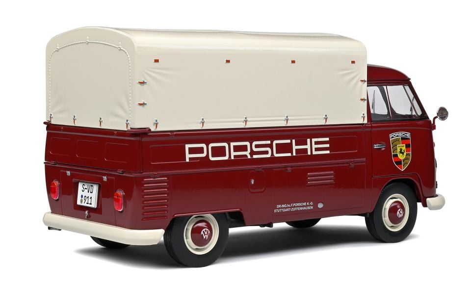 SOLIDO VOLKSWAGEN T1 PICK-UP PORSCHE SERVICE 1950 1:18