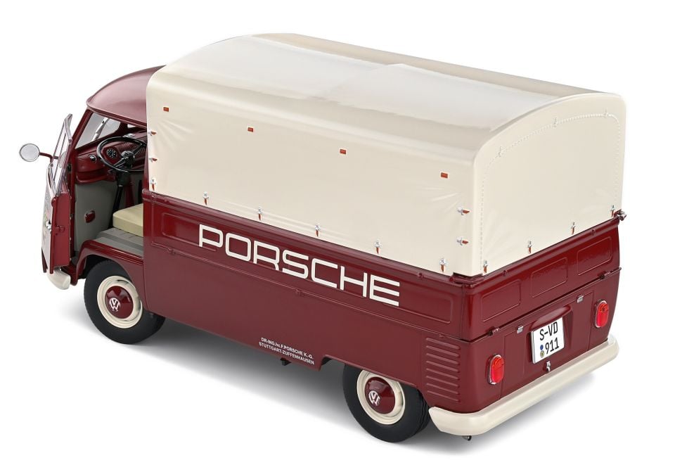 SOLIDO VOLKSWAGEN T1 PICK-UP PORSCHE SERVICE 1950 1:18