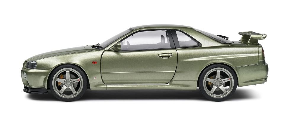 SOLIDO NISSAN GT-R (R34) 1999 1:18 (GREEN METALLIC)