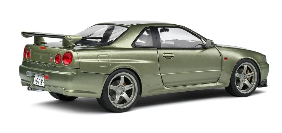 SOLIDO NISSAN GT-R (R34) 1999 1:18 (GREEN METALLIC)