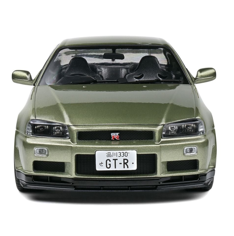 SOLIDO NISSAN GT-R (R34) 1999 1:18 (GREEN METALLIC)