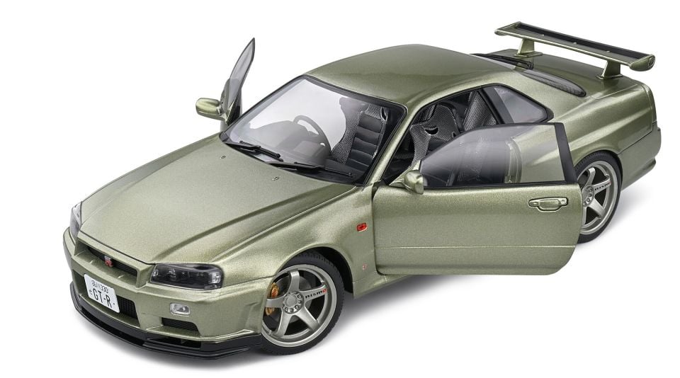 SOLIDO NISSAN GT-R (R34) 1999 1:18 (GREEN METALLIC)